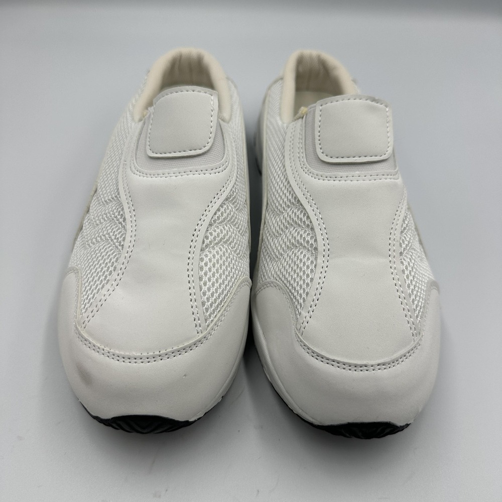 freedomFit Shoes Womens Size 8 White Slip On‎ Mule Clogs Mesh Walking Comfort